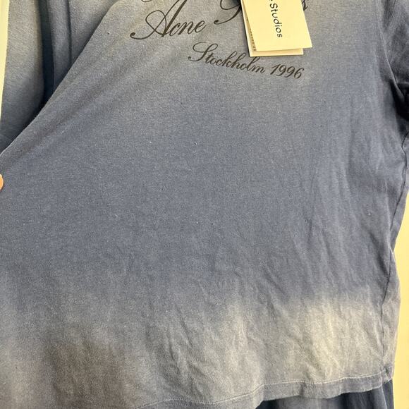 Acne Studios Layered T-shirt Style Dress In Navy Cotton XS-S - Picture 4 of 15